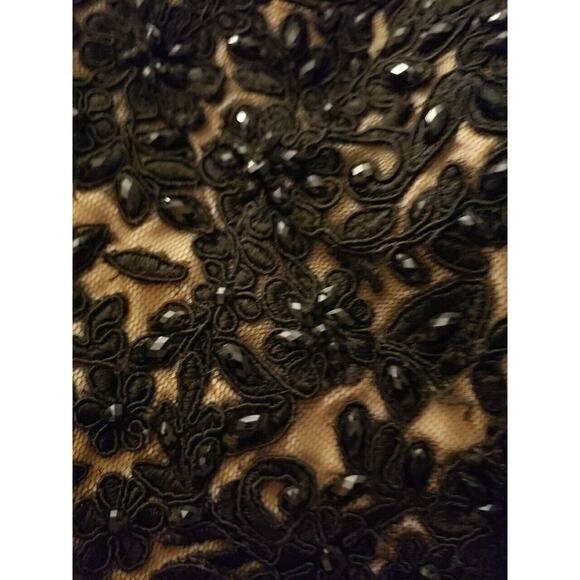 La Femme Strapless Dress Embellished Sz 4 Fit Flare Lined Cocktail (J - Picture 5 of 6